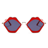 Retro Lips Shape Shades Women 90s Vintage Luxury Sunglasses Brand Design Party Lovely Sun Glasses Female