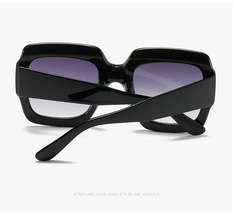 American and European Trendy Oversized Square Colorful Sunglass Vintage Customized Womens Shades Designer Sunglasses Sun Glasses