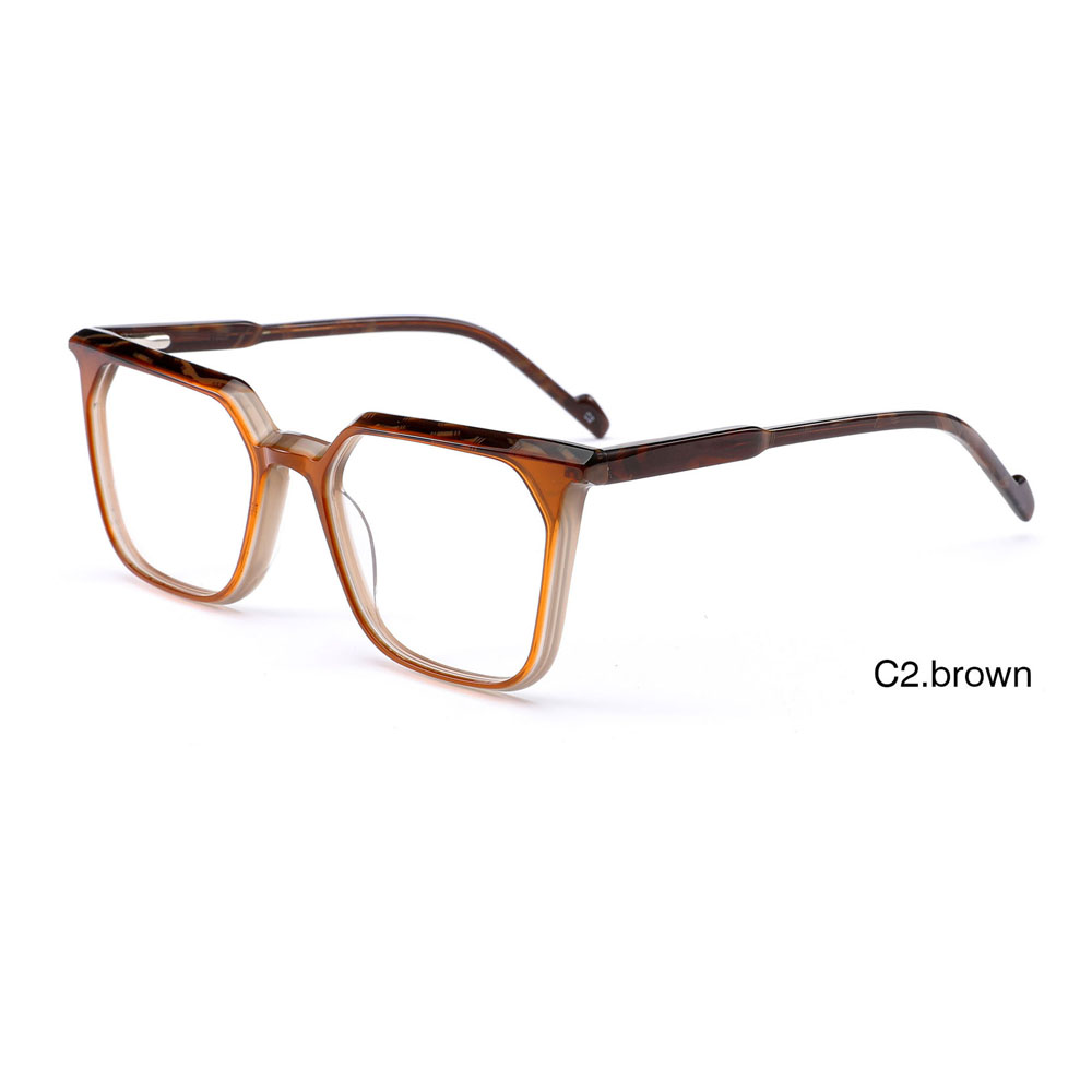 DILICN new unisex acetate rectangular frame optical frame fashion hot sale colorful glasses