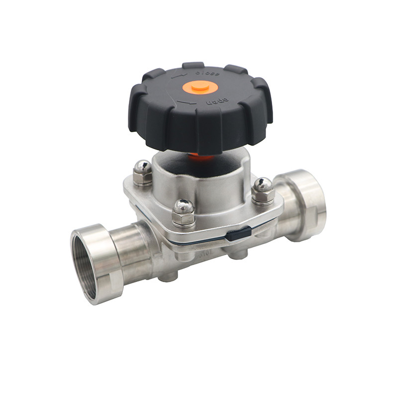 Sanitary SS Diaphragm Valve with Thread Ends