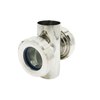 Sanitary Stainless Steel Four Way Cross Type Sight Glass