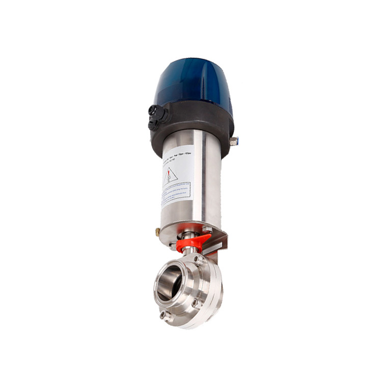 Pneumatic Butterfly Valve with Intellegent Control Head