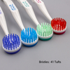 Round Head Plastic Tongue Cleaner With Bristle