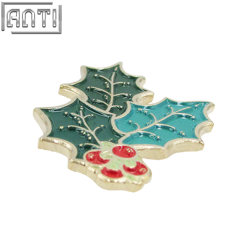Manufacturer custom Chinese style green and red botany black nickel soft enamel Lapel Pin