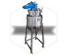 20~500Liter Oil Jacketed Heating Mixing Tank Reactor with Built-in Electric Heating Element