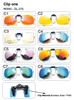 Polarized Clip On Sunglasses Men Women Driving Night Vision Eyewear UV400 Cycling Fishing Glasses Clips