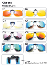 Polarized Clip On Sunglasses Men Women Driving Night Vision Eyewear UV400 Cycling Fishing Glasses Clips