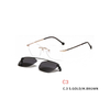 2 In 1 Rimless Optical Frame Men Women Optical Magnetic Sunglasses Clip Magnet Clip on Sunglasses 