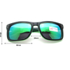 Classic Rectangular Polarized Floating Sunglasses Light Weight Eyewear