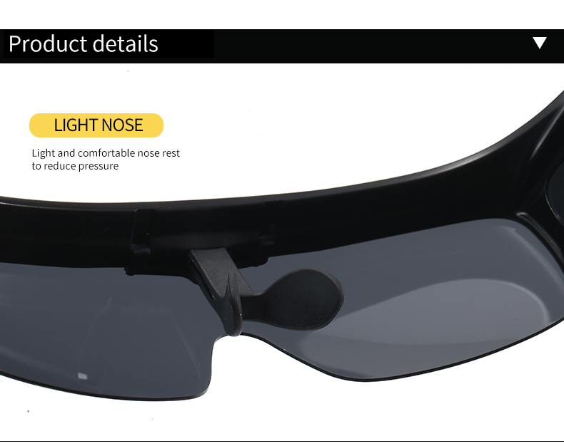 Night Driving Eyewear Classic Flat Top Shield Sunglasses Oversized Mirror One Piece Sport Glasses Men Women