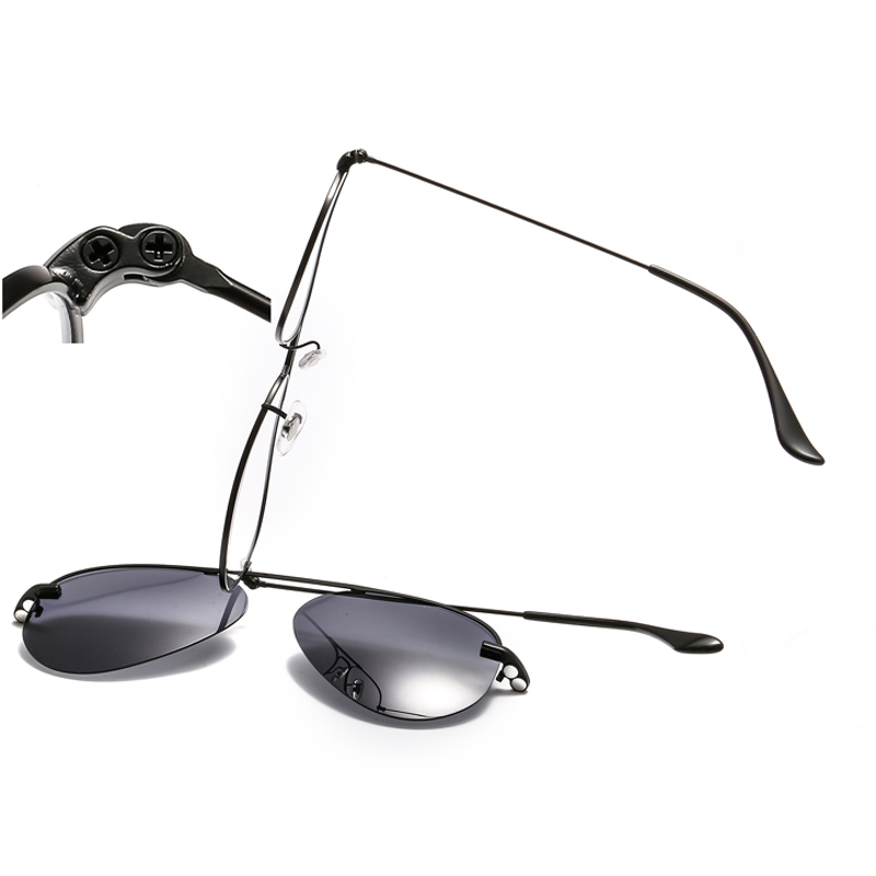 Magnetic Sunglasses Clip on for Men & Women UV400 Lens Clear Eyeglasses