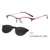 2 In 1 Magnet Clip On Sunglasses Women Metal Shades Sun Glasses Optical Myopia Eyeglasses Frame