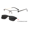 2 In1 Sun Glasses For Women Eyeglasses Frame With Magnet Clip On Sunglasses Female