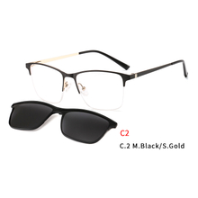 2 In1 Sun Glasses For Women Eyeglasses Frame With Magnet Clip On Sunglasses Female