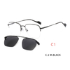 2 In1 Clip On Sunglasses Men Women Polarized Clip On Glasses Magnetic Sunglasses Optical Prescription Eyewear Frames Eyeglass