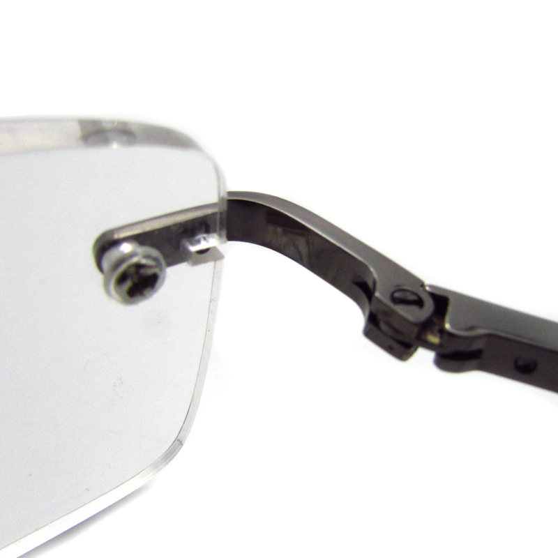 Rimless metal slim reading glasses for men 