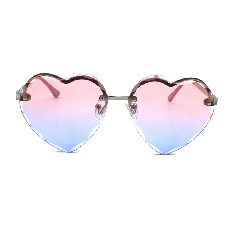 2022 New Heart Shape Fashion Boy Girl Designer Kids UV Protective Children Customized Sunglasses