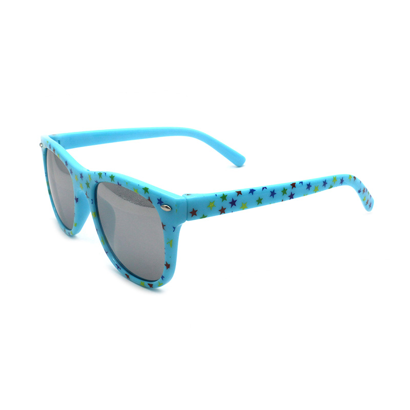 New Fashion Kids Colorful Eyewear UV400 Children Polarized Boy Girl Square Sunglasses