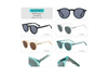 Stock italian acetate retro sunglasses 2022 acetate transparent round sunglass