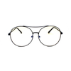 Wholesale Vintage Classic Popular Double Bridge Round Metal Sunglasses