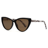 High End Ladies Classic Women Vintage Cat Eye Tac Polarized Lens Acetate Sunglasses