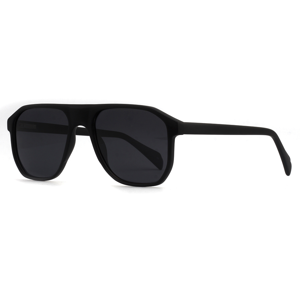 New Arrival Eco Friendly Acetate Sun Glasses Custom Logo Polarized Shades Acetate Pilot Sunglasses for men