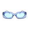 2022 Trendy Small Frame Sun Glasses Multiful Color Transparent Frame Rectangle Oval Sunglasses