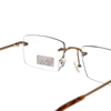 Classic Model OEM Women Men Suitable Extra Light Square Metal Rimless Eyewear Eyeglass Glasses Optical Frames