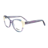 DILICN 2023 New Fashion Women's Spliced ​​Color Acetate Optical Frame Model 23663 Cat eye frame