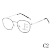 New progressive multi-focal ultra-light metal full-frame anti-blue light reading glasses
