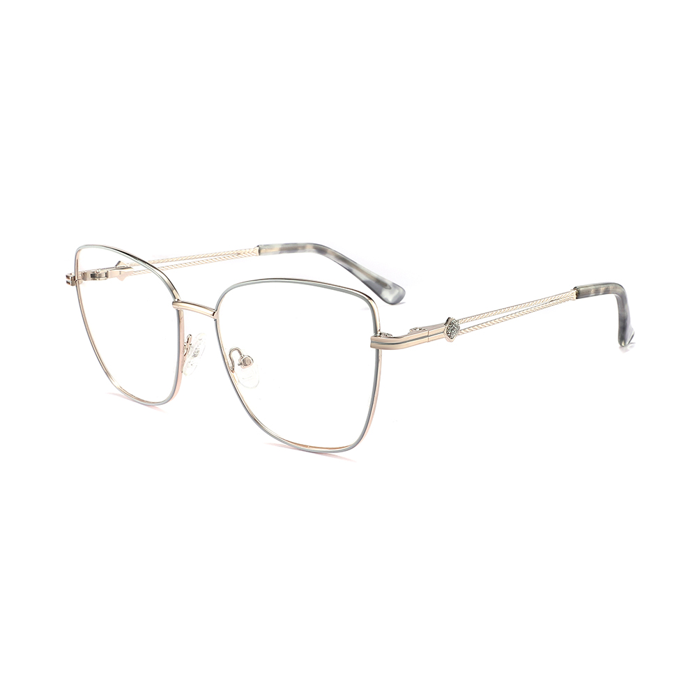Women Optical Glasses Spectacle Trendy Eyewear Cat Eye Eyeglasses Metal Optical Frames