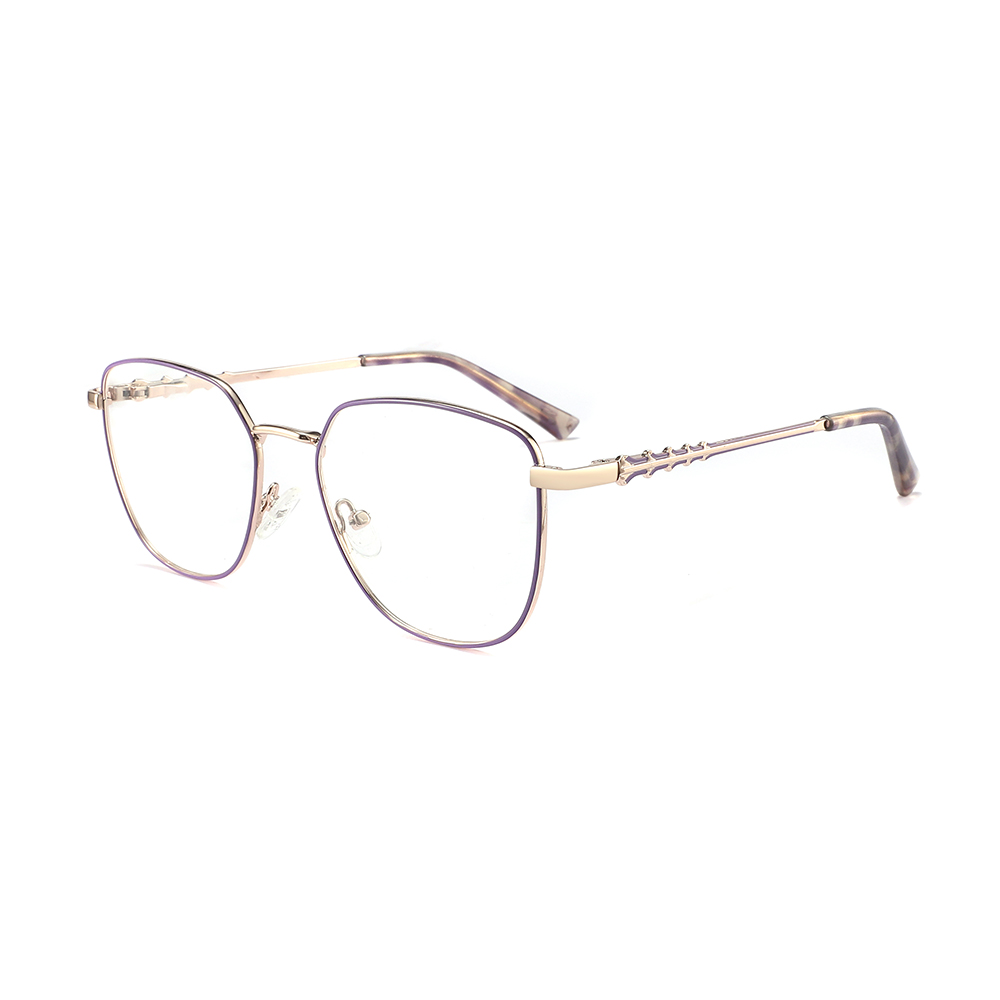 Designer Spectacle Trendy Eyewear Cat Eye Eyeglasses Metal Optical Frames