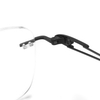 Rimless Eyeglasses Glasses Metal Frames for Men Women