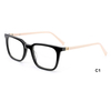DILICN new acetate optical frame August colorful ladies rectangle frame 360 ​​multi-hinge rotation design, hot new design