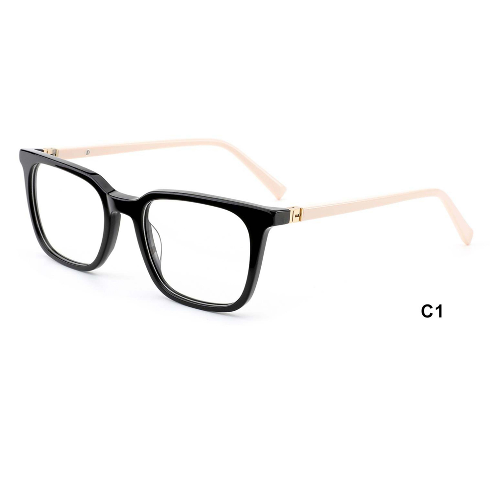 DILICN new acetate optical frame August colorful ladies rectangle frame 360 ​​multi-hinge rotation design, hot new design