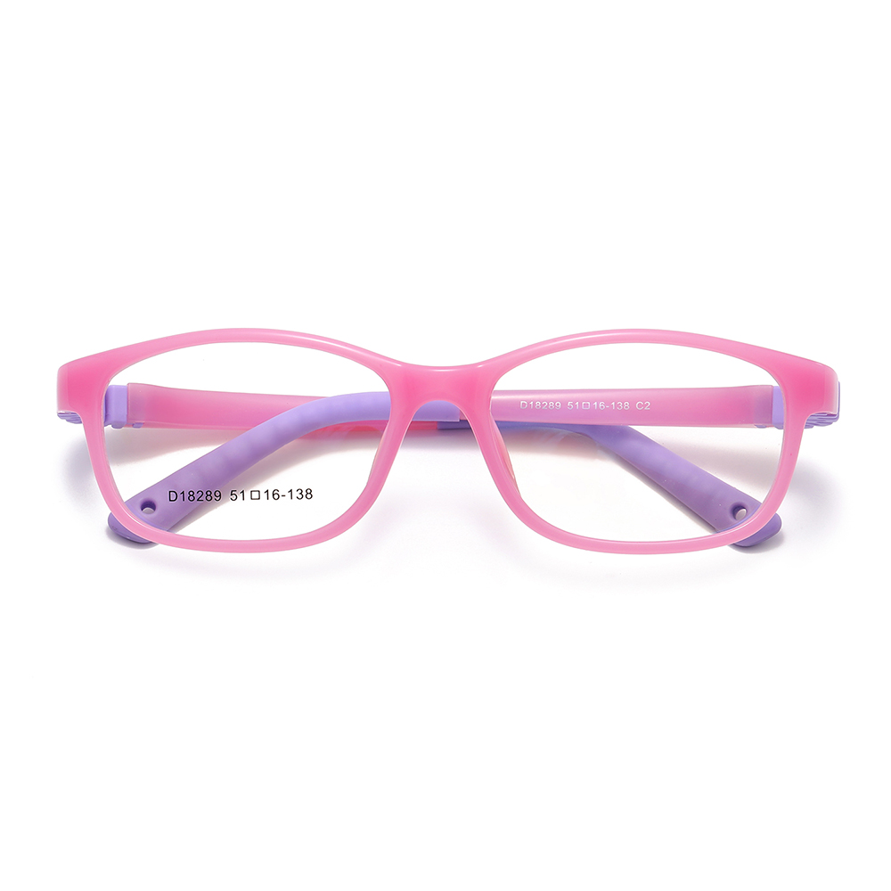 Flexible Children Eyeglasses Glasses Kids Photochromic Frames with Strips