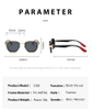 2024 New Retro Steampunk Sun glasses Metal Plastic Sunglasses For Women