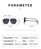 Retro Oversized Polarized Sunglasses for Women and Men Vintage Shades UV400 Classic Large Metal Sunglasses