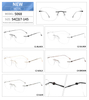 Wholesale Large Mens Spectacle Rimless Eye Glasses Optical Frames for Eye Glasses