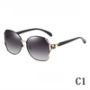 2024 new fashion simple and lightweight large frame women's polarizing sunglasses