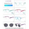 DILICN new Kids Acetate optical frame Interchangeable sun lenses FG1133 fashion style round frames