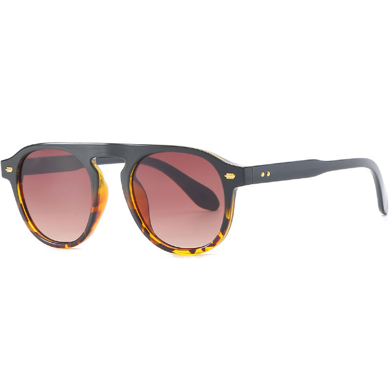 New Retro Round Rivets Sunglasses Men Fashion Jelly Ocean Orange Shades UV400 Trending Women Sun Glasses