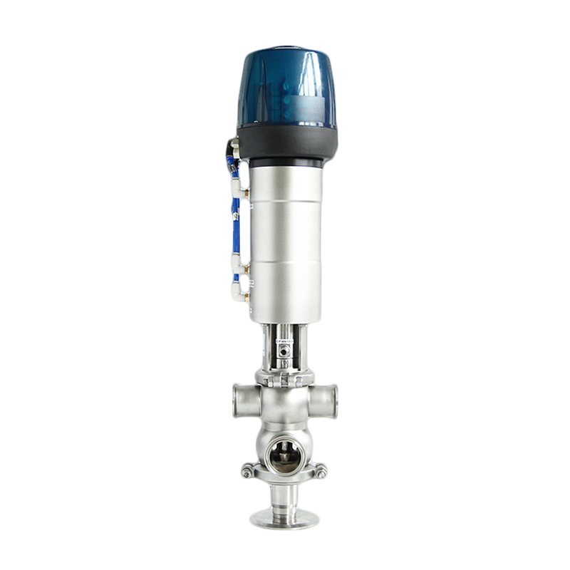 Sanitary Double Seat Mixproof Valve With Intelligent Head