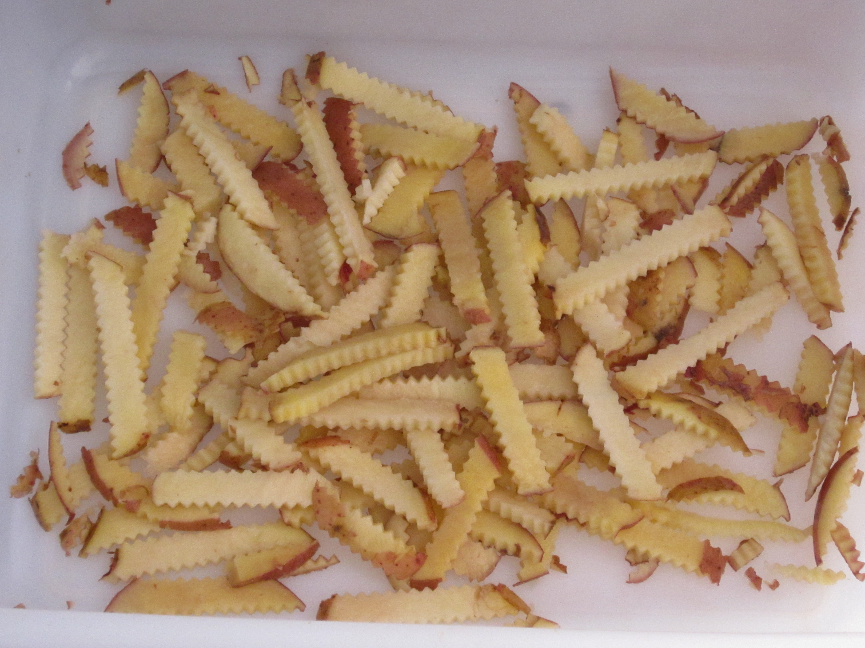 potato Wave strip Cutting machine
