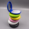Color OEM con caja de plástico de forma redonda de espejo de forma redonda