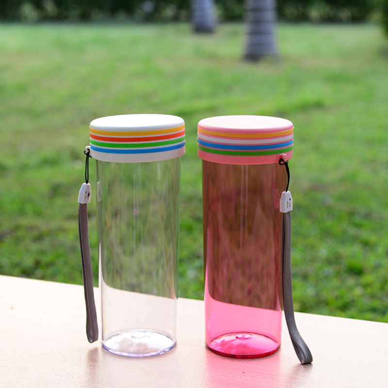 Environmental Protection Fashion Rainbow Plastic Water Cup