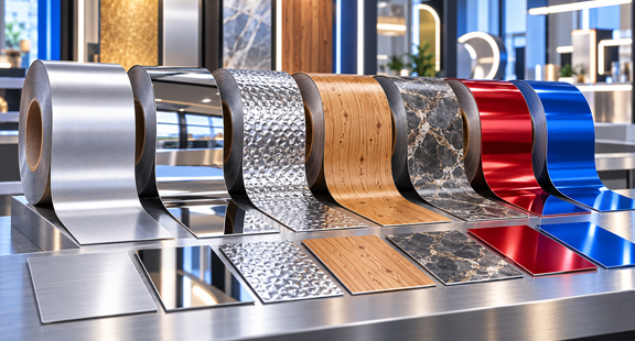 Decorative aluminum for signs and displays