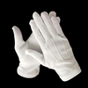 3 Straps White Doorman Parade Gloves by Polyester