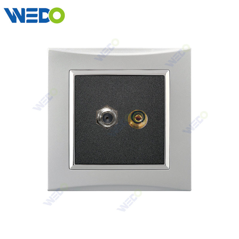 M3 Wenzhou Factory New Design Electrical Light Wall Switch And Socket IEC60669 SATELLITE SOCKET+TV