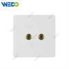 C85 Wall Switch Push On Off UK Standard Electric Switch Socket UK Standard White Gold 2way Loudspeaker
